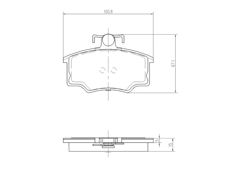 Brake pad for disc brake